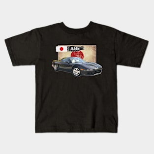 1990 Acura NSX in Berlina Black 01 Kids T-Shirt